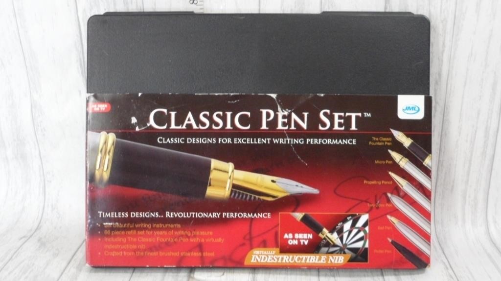 Classic Pen Set - Appears New, but ink looks dry