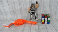 Vintage Toys- Rubiks Cube, Cap Gun, 1998 WCW