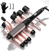 New $60 5 in 1 Curling Wand Set