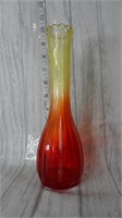 Vintage Jeanette Glass Amberina Bud Vase