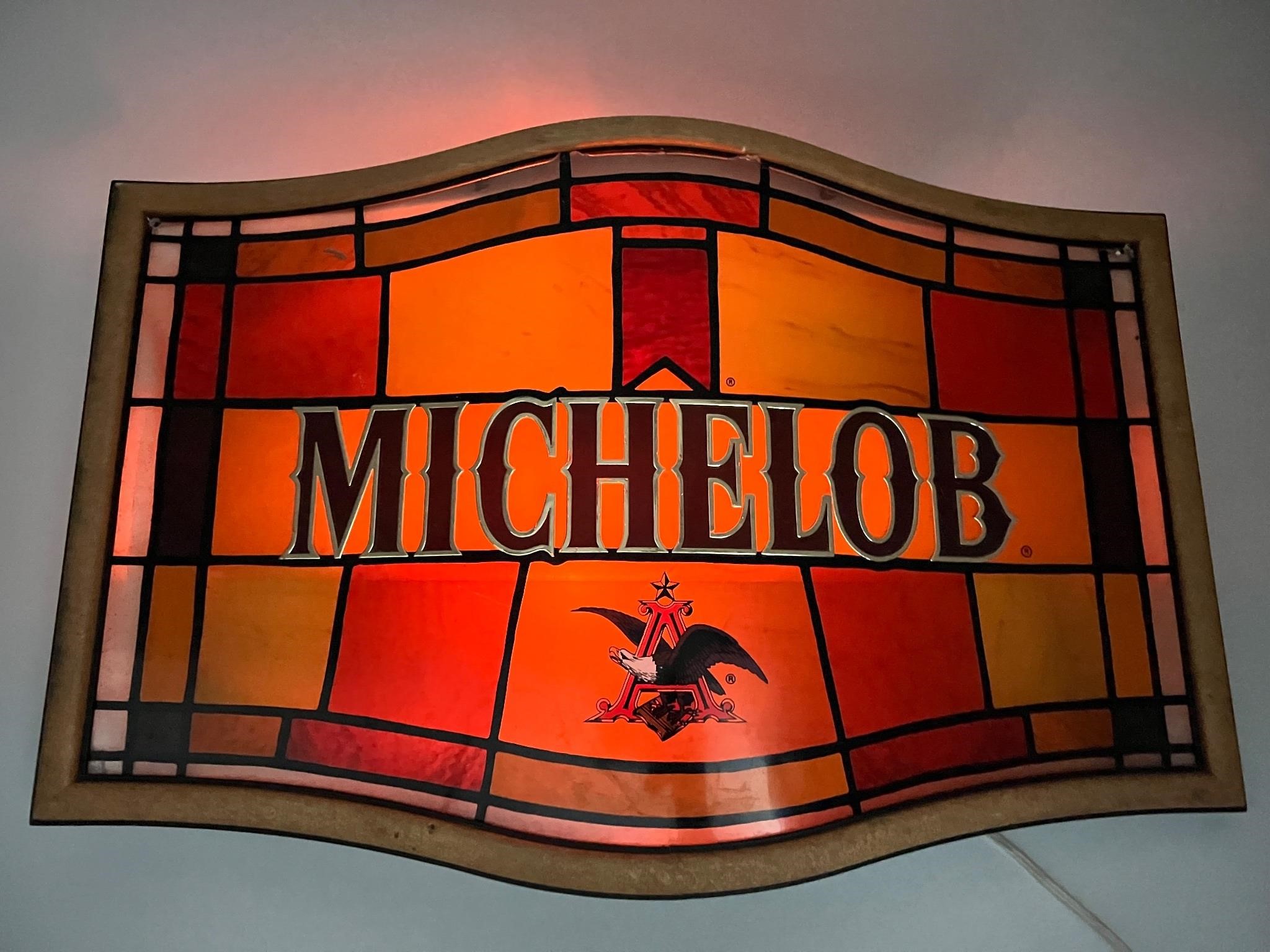 Vintage Michelob Light Up Sign - Wall