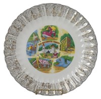 Vintage Enchanted Forest Park Souvenir Plate