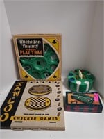 Chinese Checkers, Pool Table, Poker Chips and Rumm