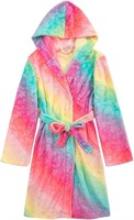 NEW $43 L size Rainbow Fleece Robe for Girls