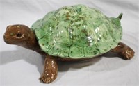 Turtle cookie jar, 14 x 12