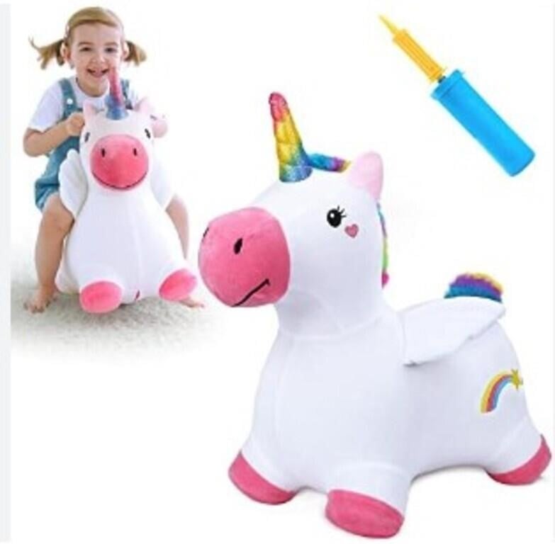 Unicorn Bouncy Horse, Toddler Girl Bouncing