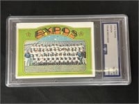 Graded 1972 Expos Topps Team Records Baseball Card