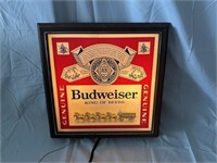 Budweiser Beer Light Up Advertisement Display