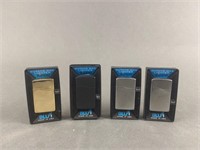 Collection Of Butane Gas Zippo Lighters