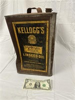 Old Kellogg's Linseed Oil Can