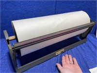 Vtg Bulman 20in paper cutter w/ 18in paper roll