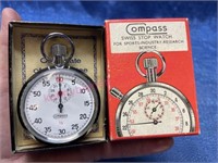 Compass Swiss Stop Watch in original box