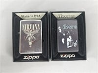 Zippo Nirvana and The Doors Lighters
