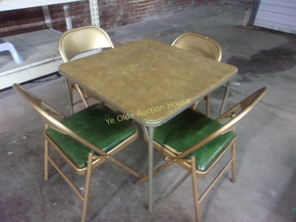 5 Piece Game Table and Matching Chairs