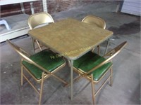 5 Piece Game Table and Matching Chairs
