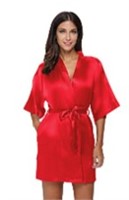 The Bund Red Silk Robe