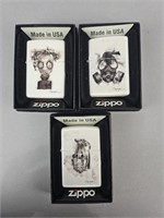 3 Zippo Spazuk Art Lighters