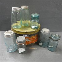 Assorted Dated Mason Jars & Other Jars