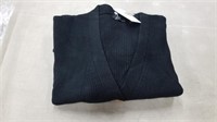 Efam Sz Small Black Button Up Knittyed Cardigan