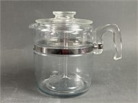 Pyrex Glass Vintage Flameware Coffee Pot