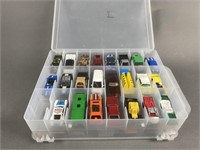 47  Hot Wheels/ Matchbox Cars With Case