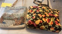 FABRIC, SEWING BOOKS & HAND BAGS