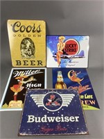 Budweiser, Coors & More Tin Signs