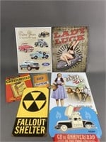 Collection Of Tin Signs