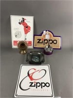 Vintage Ashtrays & Zippo Signs