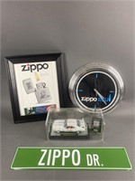 Zippo Blu Clock & More