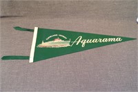 Vintage 1950's SS Aquarama Pennant Souvenir.