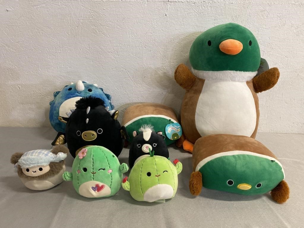 Lot of 9 Squishmallows