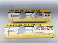 2pk Ceiling Brace & Box Kit for Ceiling Fan/Light