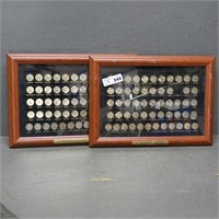 110 U.S. State Quarter Collection Framed