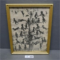 Black Americana Blackbirds Tree Picture