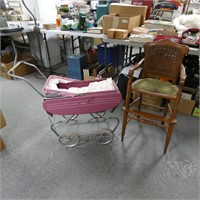 Doll Stroller & High Chair