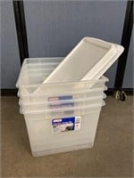 4 Sterilite Clearview Storage Boxes/Totes 66 Quart