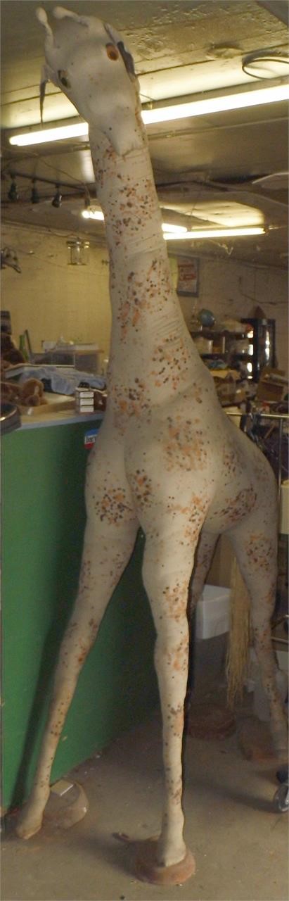 Vtg 9FT Greta the Auction House Giraffe-Cloth Made
