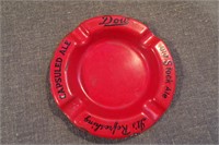 Vintage Red Porcelain Dow Old Stock Ale Ashtray