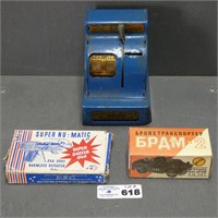 Uncle Sam Bank, Tank Toy & Paper Buster Gun