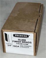 (1) Box Prebena Finish Brads 18G 3/4in Galvanized