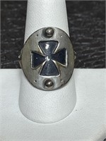 SILVER CRUSADER STYLE RING