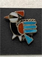 NATIVE AMERICAN STERLING SILVER PIN/TIE TACK