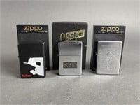 Vintage 90s Zippo Marlboro & Salem Lighters