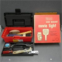 Sears Movie Light, Keter Toolbox & Tools