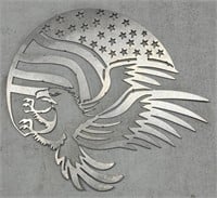 (5) Steel Laser Cut Wall Art American Eagle