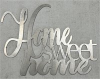 (5) Steel Laser Cut Wall Art Home Sweet Home