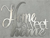 (5) Steel Laser Cut Wall Art Home Sweet Home