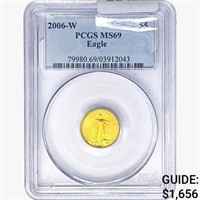 2006-W $5 1/10oz. Gold Eagle PCGS MS69
