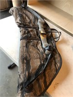 Compound bow with camo case